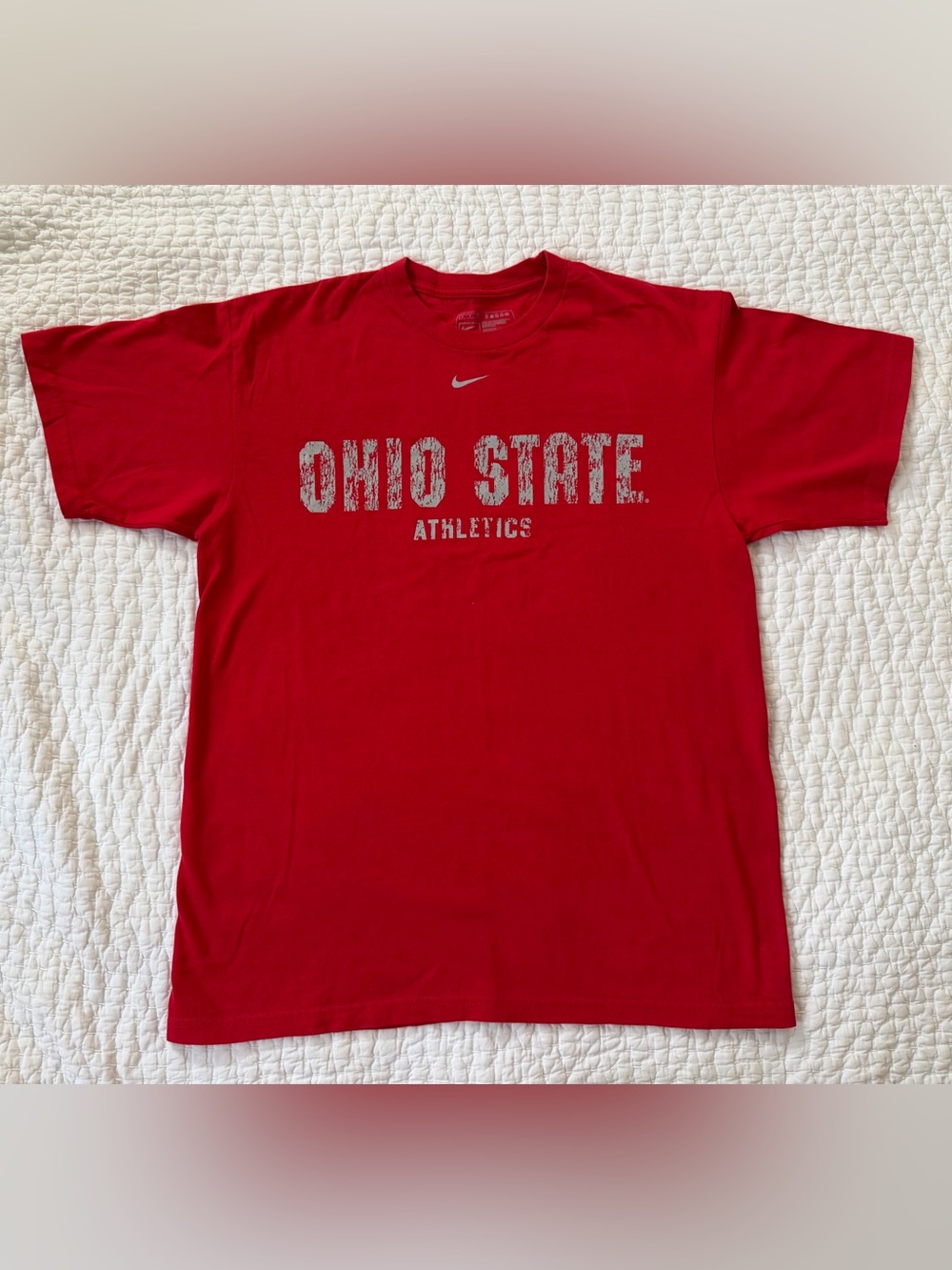 Nike Red Ohio State Athletics Short Sleeve Tee